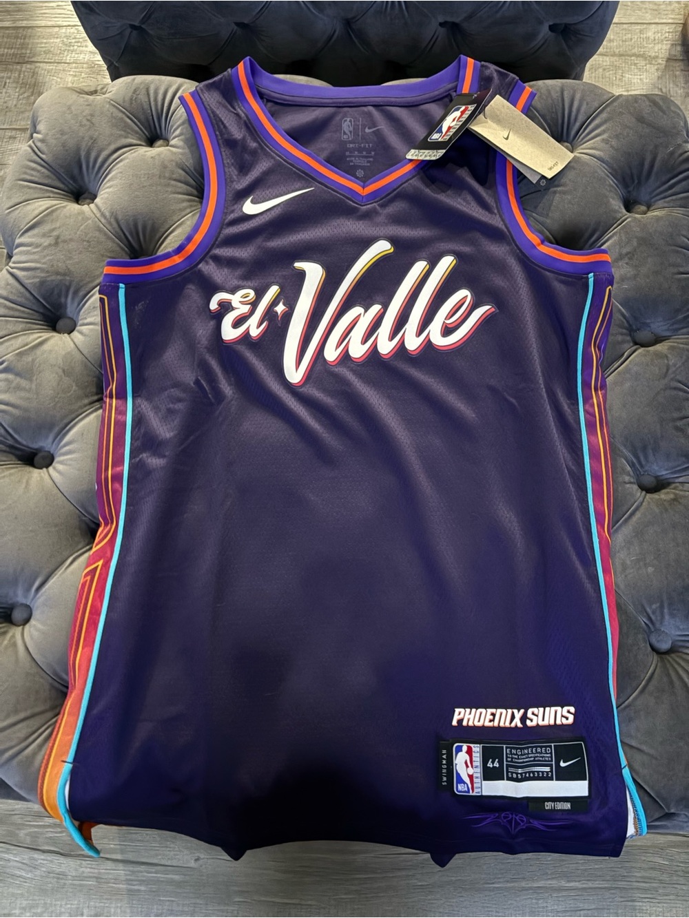 Nike Phoenix Suns Purple 'El Valle' Basketball Jersey